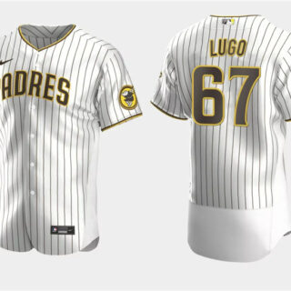Men's San Diego Padres #67 Seth Lugo White Flex Base Stitched Baseball Jersey