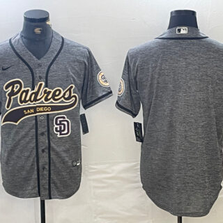 Men's San Diego Padres Blank Gray Camo Cool Base Stitched Baseball Jersey