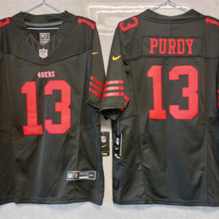 Men's San Francisco 49ers #13 Brock Purdy Black 2023 F.U.S.E. Vapor Untouchable Limited Stitched Football Jersey