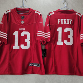 Men's San Francisco 49ers #13 Brock Purdy Red 2023 F.U.S.E. Vapor Untouchable Limited Stitched Football Jersey