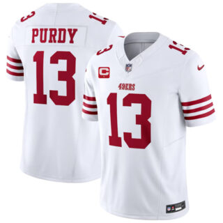 Men's San Francisco 49ers #13 Brock Purdy White 2023 F.U.S.E. With 1-Star C Patch Vapor Untouchable Limited Stitched Football Jersey