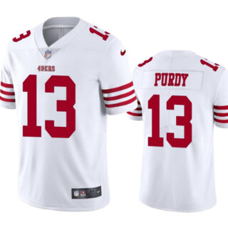Men's San Francisco 49ers #13 Brock Purdy White Vapor Untouchable Limited Stitched Football Jersey