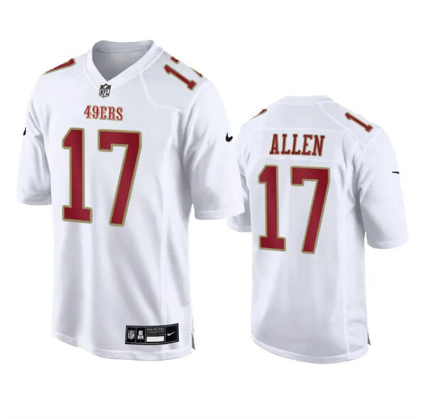 Men's San Francisco 49ers #17 Brandon Allen White Fashion Vapor Untouchable Limited Stitched Football Jersey