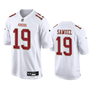 Men's San Francisco 49ers #19 Deebo Samuel White Fashion Vapor Untouchable Limited Stitched Football Jersey