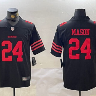 Men's San Francisco 49ers #24 Jordan Mason Black Vapor Untouchable Limited Stitched Jersey