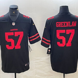 Men's San Francisco 49ers #57 Dre Greenlaw Black Vapor Untouchable Limited Stitched Jersey