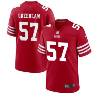 Men's San Francisco 49ers #57 Dre Greenlaw Red Stitched Game Football Jersey