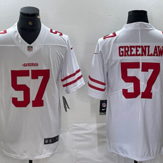Men's San Francisco 49ers #57 Dre Greenlaw White Vapor Untouchable Limited Stitched Jersey
