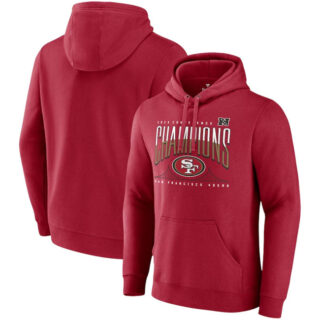 Men's San Francisco 49ers Scarlet 2023 NFC Champions Hometown Pullover Hoodie