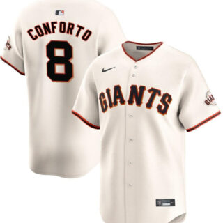 Men's San Francisco Giants #8 Michael Conforto Cream Home Limited Stitched Baseball Jersey