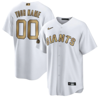 Men's San Francisco Giants Active Player Custom 2022 All-Star White Cool Base Stitched Baseball Jersey