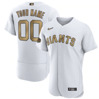Men's San Francisco Giants Active Player Custom 2022 All-Star White Flex Base Stitched MLB Jersey