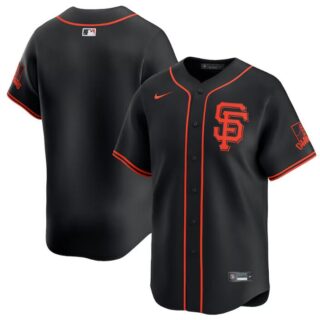 Men's San Francisco Giants Blank Lee Black 2024 Alternate Limited Stitched Baseball Jersey