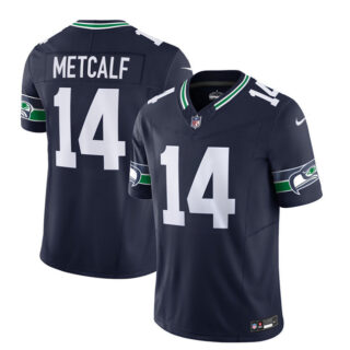 Men's Seattle Seahawks #14 DK Metcalf 2023 F.U.S.E. Navy Limited Stitched Football Jersey
