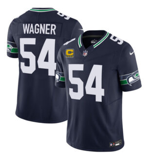 Men's Seattle Seahawks #54 Bobby Wagner 2023 F.U.S.E. With 4-Star C Patch Navy Limited Stitched Football Jersey