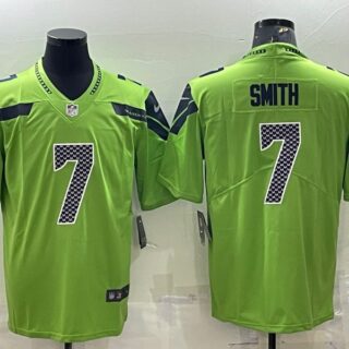Men's Seattle Seahawks #7 Geno Smith Green Vapor Untouchable Limited Stitched Jersey