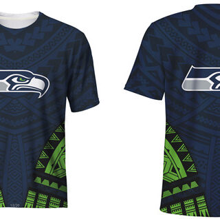 Men's Seattle Seahawks Navy T-Shirt
