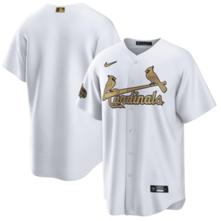 Men's St. Louis Cardinals Blank 2022 All-Star White Cool Base Stitched Baseball Jersey
