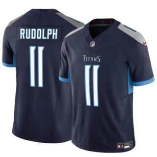 Men's Tennessee Titans #11 Mason Rudolph Navy 2024 F.U.S.E. Vapor Limited Stitched Football Jersey