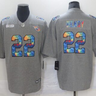 Men's Tennessee Titans #22 Derrick Henry 2020 Grey Crucial Catch Limited Stitched NFL Jersey