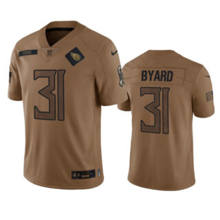 Men's Tennessee Titans #31 Kevin Byard 2023 Brown Salute To Service Stitched Football Jersey