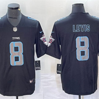Men's Tennessee Titans #8 Will Levis Black 2018 Impact Limited Stitched Jersey