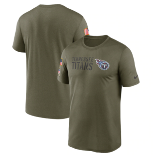 Men's Tennessee Titans Olive 2022 Salute To Service Legend Team T-Shirt