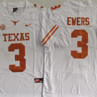Men's Tennessee Vols #3 Quinn Ewers White Stitched Jersey