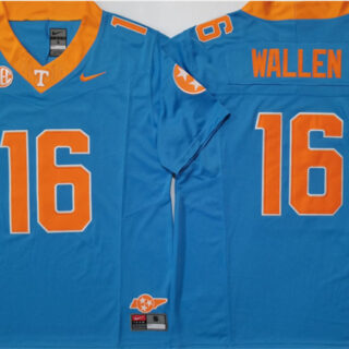 Men's Tennessee Volunteers #16 Morgan Wallen Blue F.U.S.E. Stitched Jersey