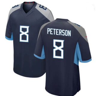 Men's Titans #8 Adrian Peterson navy Vapor Limited Jersey