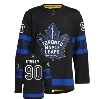 Men's Toronto Maple Leafs #90 Ryan O'Reilly Black Premier Breakaway Reversible Stitched Jersey