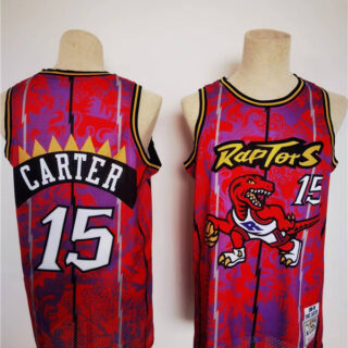 Men's Toronto Raptors #15 Vince Carter Lunar New Year Tiger CNY 4.0 Throwback Stitched Jersey
