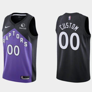 Men's Toronto Raptors Active Player Black Earned Edition Stitched Basketball Jersey