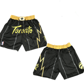 Men's Toronto Raptors Black Mitchell&Ness Shorts (Run Small)