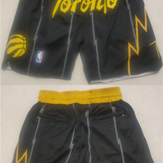 Men's Toronto Raptors Black Mitchell&Ness Shorts (Run Small)