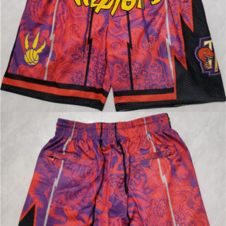 Men's Toronto Raptors Red Mitchell&Ness Shorts (Run Small)
