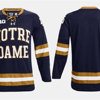 Men's UA Collegiate Navy Stitched Hockey Jersey
