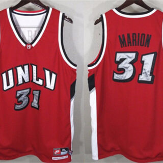 Men's UNLV #31 Shawn Marion Red Stitched Jersey