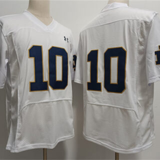 Men's USC Trojans #10 Sam Hartman White Stitched Jersey