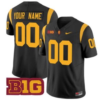Men's USC Trojans ACTIVE PLAYER Custom Black 2024 F.U.S.E. Vapor Limited Stitched Jersey