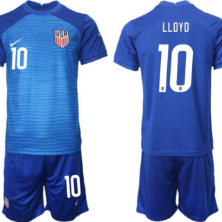 Men's United States #10 LLoyd Blue Soccer Jersey Suit