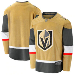 Men's Vegas Golden Knights Blank Fanatics Branded Gold 2020-21 Alternate Premier Breakaway Jersey