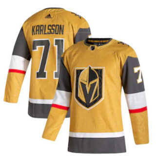 Men's Vegas Golden Knights #71 William Karlsson adidas Gold 2020-21 Alternate Authentic Player Jersey