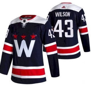 Men's Washington Capitals #43 Tom Wilson NEW Navy Blue Stitched NHL Jersey