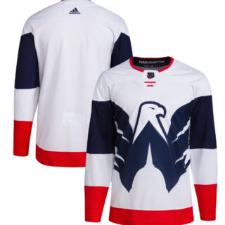 Men's Washington Capitals Blank White Navy Stadium Series Stitched Jersey