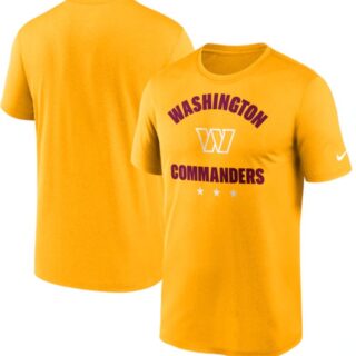 Men's Washington Commanders Nike Gold Arch Legend T-Shirt