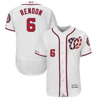 Men's Washington Nationals #6 Anthony Rendon Majestic White Flex Base Player Jersey