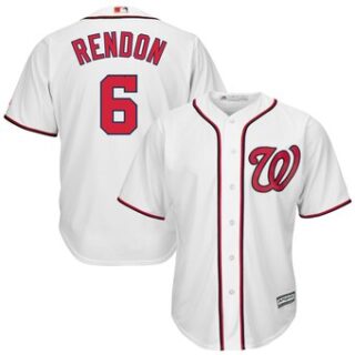 Men's Washington Nationals #6 Anthony Rendon White Cool Base Jersey