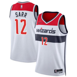 Men's Washington Wizards #12 Alexandre Sarr White Association Edition Stitched Basketball Jersey
