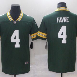 Men Green Bay Packers 4 Favre Green Nike Vapor Untouchable Limited 2021 NFL Jersey